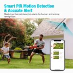 Battery Security Camera Outdoor,Conico 24G WiFi 1080P Wireless Home Rechargeable Outside Camera,IP Surveillance Cameras with 2Way AudioNight VisionMotion DetectionWaterproof Cloud Storage