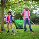 TOBEBEGO Trash Bag Holder with Wheels 30-60 Gallons Leaf Bag Holder