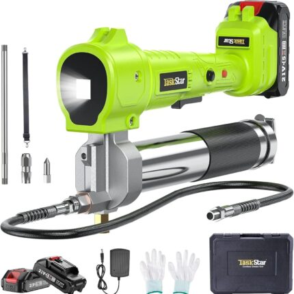 ?TaskStar Grease Gun Battery Powered,[Super Efficient] Electric Grease Gun Kit