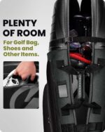 OutdoorMaster Golf Travel Bags for Airlines with Wheels and Hard Case Top
