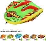 Big Glider Towable,Inflatable Water Tube for 4,Boating Tube for Lake,Beach,River,Snow Watersports Towables has Dual Boston Valve for Quick Inflation,Deflation ?C 4 Man Toys Floats