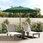 3m Wooden Garden Parasol (8 Colours)