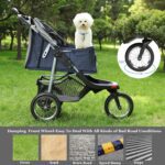 VIAGDO Premium Heavy Duty Pet Stroller for Small Medium Dogs & Cats