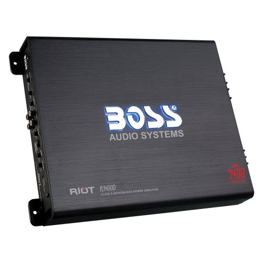 Boss Audio R3400d Riot Class D Monoblock Amplifier 3400w Max Boss Audio R3400d Riot Class D Monoblock Amplifier 3400w Max