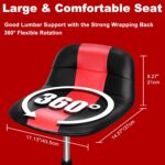 FreekyFit Rolling Stool with Wheels,Adjustable Shop Stool Mechanic Stool Seat