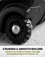 OutdoorMaster Golf Travel Bags for Airlines with Wheels and Hard Case Top