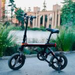 Jasion EB3 Electric Bike Adults 21mph,500W Peak Motor,270Wh Battery,Rear Suspension,3 Levels Assist,14" Folding Ebike for Adults and Teens,Complies to UL2849