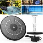 3.5W DIY Solar Fountain Pump for Water Feature Outdoor Solar Bird Bath Fountain Pump with Multiple Nozzles