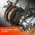 ANCHEER Electric Bike Electric Mountain Bike 350W Ebike 26?? Electric Bicycle,20MPH Adults Ebike with Removable 7.8/10.4Ah Battery,Professional 21 Speed Gears