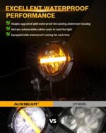 Auxbeam 4In Round LED Offroad Lights 2PCS,110W Round LED Pods Auxiliary Driving Light