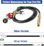 GRISUN Drop-in Fire Pit Kit 30 x 10 Inch,H-Shape Burner with Pan