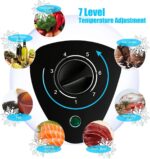 WANAI 5.0 Cubic Feet Deep Chest Freezer Compact Freezers with Adjustable Thermostat Top