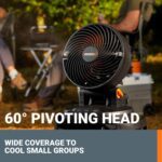 WORX Cordless Misting Top Portable Fan w/ 3 Speed & 3 Mist Settings