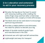 BoneFoam Knee Buddy Extender and Elevation Pillow