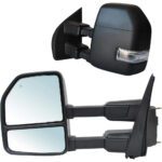 JZSUPER Towing Mirrors fit With Power Heated Turn Signal Light Temperature Sensor Spot Lights