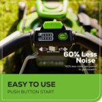 Greenworks 60V 21?? Cordless (Self-Propelled) Lawn Mower,2 x 4.0Ah Batteries and Dual Port Rapid Charger