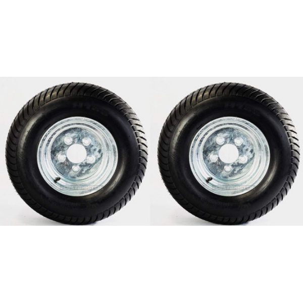 2-Pack Trailer Tire On Rim 20.5X8-10 205/65-10 20.5X8.0-10 5 Lug E Galvanized 2-Pack Trailer Tire On Rim 20.5X8-10 205/65-10 20.5X8.0-10 5 Lug E Galvanized