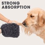 4pcs Microfiber Dog Towel Dogs Grooming Mitt