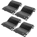 VIVOHOME Heavy Duty Vehicle Mover Dolly of 4 Piece,Black