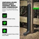 Arksoldier Thickened Fence Post Anchor Kit,Anchors Ground Spikes Mender
