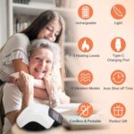 HULKELICIA Pro+ Knee Massager 4-in-1 with Red Light,Heat,Vibration and 3D Massage