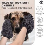 4pcs Microfiber Dog Towel Dogs Grooming Mitt