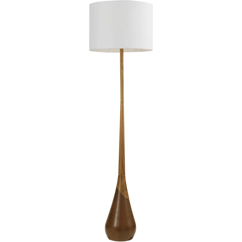 Globe Floor Lamp,2-Tone Wood Toned Base,White Fabric Shade,Socket Rotary Switch Globe Floor Lamp,2-Tone Wood Toned Base,White Fabric Shade,Socket Rotary Switch