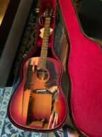 1963 Gibson J45 Adj. Acoustic Guitar Cherry Sunburst for Project Repair