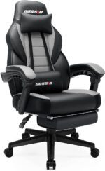 BOSSIN Gaming Chairs with Footrest,Big and Tall Gamer Chair with Headrest and Lumbar Support