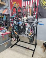 StoreYourBoard Teal Triangle Freestanding 5 Bike Storage Rack