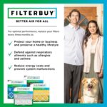 Filterbuy 20x25x5 Air Filter MERV 11 Allergen Defense (4-Pack)