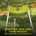 Sun Joe Electric Leaf Mulche up to 55-Gallons per Minute,Adjustable Control Dial