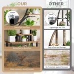 BACEKOLL Plant Stand Indoor with Grow Light,8 Tiered Tall Plant Stands