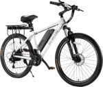 Adult Electric Bike,350W BAFANG Motor (500W Peak),4A 3H Fast Charging,468Wh Li-Ion Battery,21 Speed Gears,Air Saddle,45 Miles 20 MPH 26" Mountain Bike Electric Bike