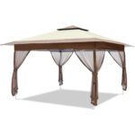 OUTFINE Gazebo Outdoor Pop up Canopy Tent with Curtains and Shelter