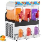 Commercial 3 Tanks Frozen Drink Slush Slushy Making Machine Smoothie Maker 45L
