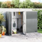 Metal Garden Tool Shed in 4 Colours / 3 Sizes