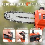 MAXLANDER Cordless Pole Saws Trimming Pole Hedge Trimmer