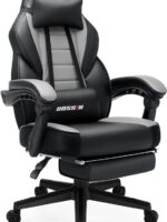 BOSSIN Gaming Chairs with Footrest,Big and Tall Gamer Chair with Headrest and Lumbar Support
