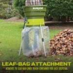 Sun Joe Electric Leaf Mulche up to 55-Gallons per Minute,Adjustable Control Dial