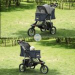 VIAGDO Premium Heavy Duty Pet Stroller for Small Medium Dogs & Cats