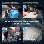 ?VXSCAN Automotive Smoke Machine Leak Detector,with Built-in Air Pump