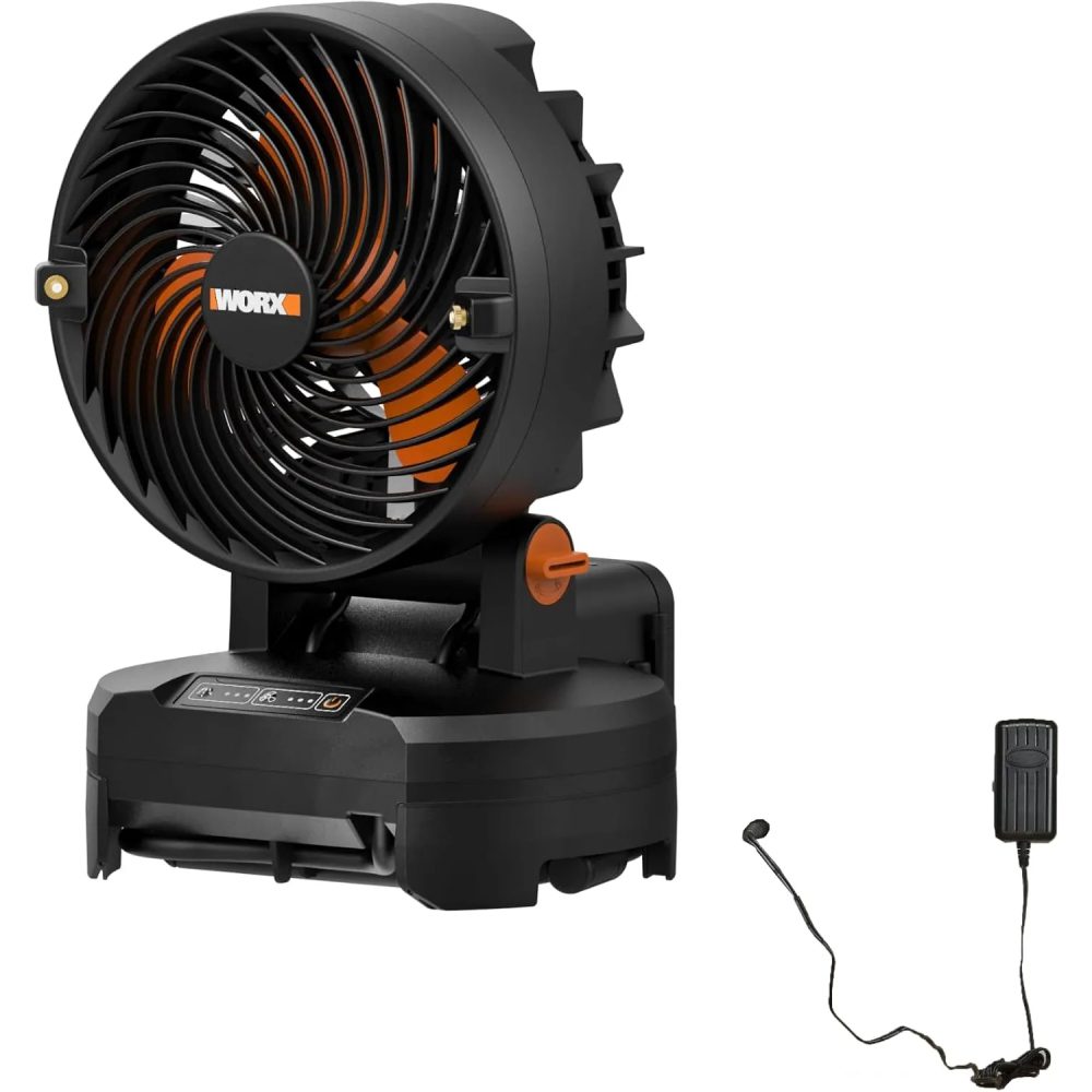 WORX Cordless Misting Top Portable Fan w/ 3 Speed & 3 Mist Settings WORX Cordless Misting Top Portable Fan w/ 3 Speed & 3 Mist Settings