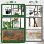 BACEKOLL Plant Stand Indoor with Grow Lights,6 Tiered Metal Plant Shelf