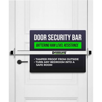 Doorricade Bar-by Doorricade-Secure The Entire Width of Your Inward Opening Front Door-Safe Room