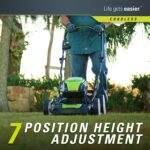 21Inch 80V Lawn Mower,2 2Ah Batteries and Charger Included GLM801601