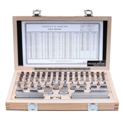 Accusize Industrial 81-Piece Steel Gauge Block Set,Grade B Accuracy,Corrosion-Resistant