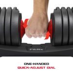 FitRx Smart Bell,Quick Select Adjustable Dumbbell,5-52.5 Lbs