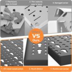 WALMANN 113PCS Pegboard Wall Organizer Kit with Pegboard Hooks with Hooks(Black)