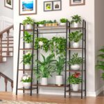 BACEKOLL Plant Stand Indoor with Grow Lights,6 Tiered Metal Plant Shelf